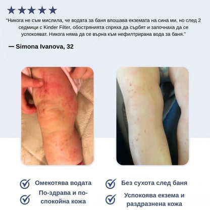 Aquanido филтър за баня – чиста и безопасна вода за вашето бебе
